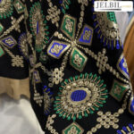 کت کراپ مجلسی پارچه لینن مدل مهرو کد 1087