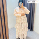 دامن چین‌دار گلدار زنانه مدل آیلین کد ۱۱۸۲
