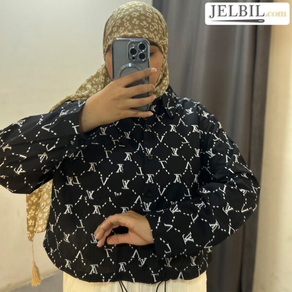 شومیز کراپ زنانه مدل پرنسا کد ۱۱۹۰